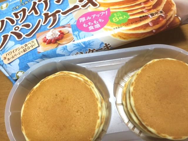 日本製粉 ハワイアンパンケーキ_袋を開けたらこんな感じです。全部で8枚入っています