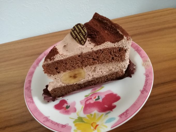 シャトレーゼの新作ケーキチェック パリパリチョコバナナケーキ レシーポ